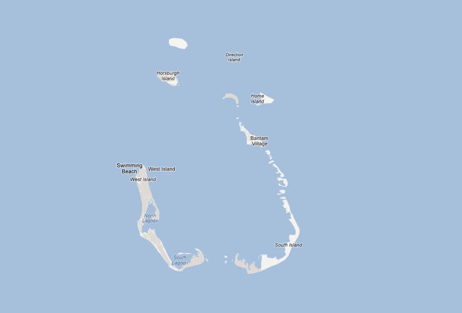 map of cocos island